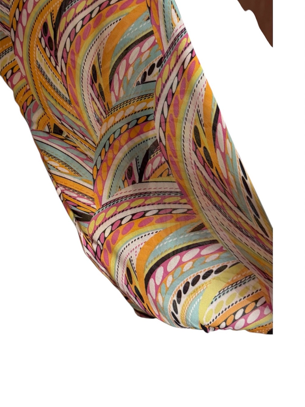 Melissa Paige GORGEOUS Multicolor Swirl Button-Front Blouse PLUS: 2X #R - Picture 4 of 8